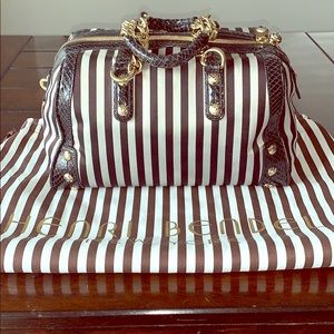Henri Bendel Miss Barrel Stripe purse